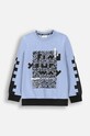 Coccodrillo bluza bawełniana dziecięca nadruk niebieski ZC4143101WBJ
