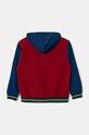 Детская хлопковая кофта United Colors of Benetton 32N4C503V.G.Seasonal бордо AW24