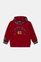 Dětská mikina United Colors of Benetton s kapucí burgundské 32N4G200R.P.Seasonal