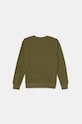 Детски памучен суичър United Colors of Benetton 3J68C10MK.G.Seasonal зелен AW24