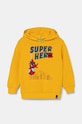 Детски памучен суичър United Colors of Benetton памук жълт 3J68G200Z.P.Seasonal