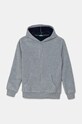 Βρεφική μπλούζα fleece United Colors of Benetton με κουκούλα γκρί 3H6RC502L.G.Reproposed