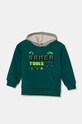 Кофта для немовлят United Colors of Benetton з капюшоном зелений 3PANG2010.P.Seasonal
