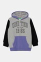 Дитяча кофта United Colors of Benetton з капюшоном сірий 3EB5C504H.G.Seasonal