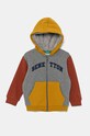 Дитяча кофта United Colors of Benetton з капюшоном зелений 3EB5G503E.P.Seasonal