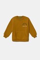 Детски суичър United Colors of Benetton без качулка жълт 3EB5G10G0.P.Seasonal