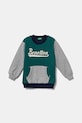 Detská mikina United Colors of Benetton bez kapucne tyrkysová 3EB5G10G0.P.Seasonal
