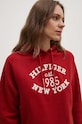 Mikina Tommy Hilfiger burgundské WW0WW42098