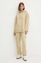 Bavlnená mikina Calvin Klein Jeans J20J224063 béžová AW24