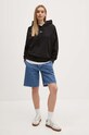 Calvin Klein Jeans pamut melegítőfelső J20J224063 fekete AW24