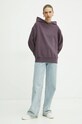 BOSS Orange bluza bawełniana 50519524 fioletowy AW24
