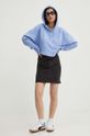 Hugo Blue hanorac de bumbac 50520122 albastru AW24