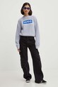 Хлопковый свитер Hugo Blue 50514300 серый AW24