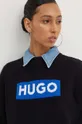 μαύρο Βαμβακερό πουλόβερ Hugo Blue