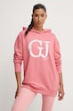 Guess bluza bawełniana SARA nadruk różowy V4YQ00.K68I4