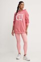 Bombažen pulover Guess SARA V4YQ00.K68I4 roza AW24