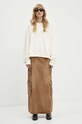 MSGM hanorac de bumbac 3741MDM78.247795 bej AW24