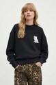 MSGM hanorac de bumbac negru 3741MDM140.247799