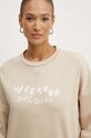 Weekend Max Mara bluza bawełniana beżowy 2425926011600