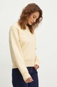 Одяг Бавовняна кофта Guess W4YQ17.KC8I0 бежевий