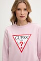 Odzież Guess bluza W2YQ16.KBA11 różowy