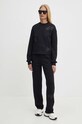Pamučna dukserica Armani Exchange 6DYM80.YJFZZ crna AW24