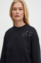 Хлопковая кофта Armani Exchange чёрный 6DYM80.YJFZZ