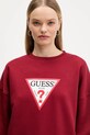 Guess Jeans bluza bordowy W4YQ00.KC811