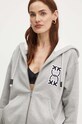 Bavlněná mikina Pinko šedá 103714.A23C