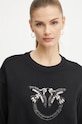 Bavlněná mikina Pinko černá 100534.A24F