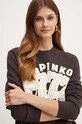 Bavlnená mikina Pinko hnedá 104111.A23X