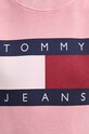 Tommy Jeans bluza bawełniana DW0DW18623 różowy