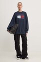 Tommy Jeans bluza bawełniana DW0DW18623 granatowy AW24