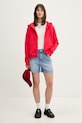 Tommy Jeans rozepínací mikina dámská DW0DW19729 červená SS26