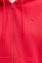 Tommy Jeans rozepínací mikina dámská DW0DW19729 červená