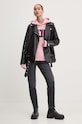 Bavlněná mikina Tommy Jeans DW0DW18654 růžová AW24