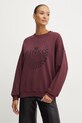 Odzież Pinko bluza bawełniana 104387.A27V bordowy