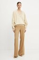 Бавовняна кофта Pinko 104458.A297 бежевий AW24