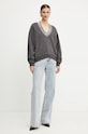 Хлопковая кофта Pinko 104458.A297 серый AW24