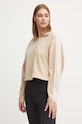 Флисовая кофта adidas Originals Polarf Half Zip бежевый IY7267