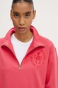 Bavlněná mikina Moschino Jeans růžová 1702.8233