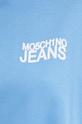 Хлопковый лонгслив Moschino Jeans 1205.8234 голубой