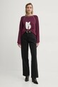 BA&SH bluza 1H24BART burgundia AW24
