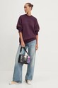 Karl Lagerfeld Jeans pulover de bumbac 245J2000 violet AW24