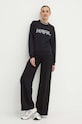 Karl Lagerfeld bluza bawełniana 245W1803 czarny AW24