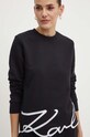 Karl Lagerfeld bluza czarny 245W1815