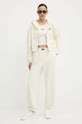 Хлопковая кофта Karl Lagerfeld 245W2112 бежевый AW24