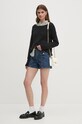United Colors of Benetton pulover 103CD10AV negru AW24