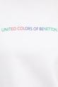 United Colors of Benetton hanorac de bumbac 3J68D107Z alb