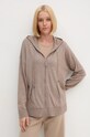 Шерстяной кардиган United Colors of Benetton с добавлением шерсти коричневый 1035D5006